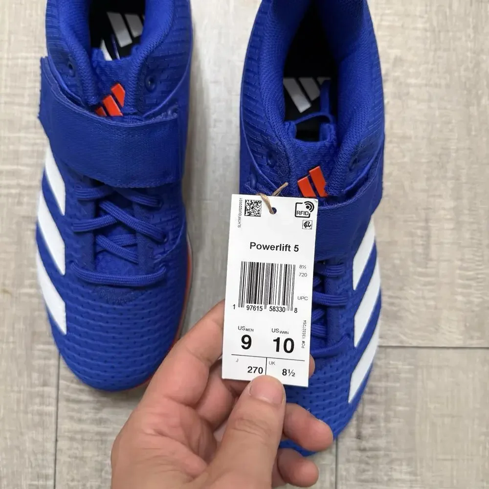 Adidas Powerlift 5 Weightlifting Shoes Lucid Blue IH8237 Size Men 9